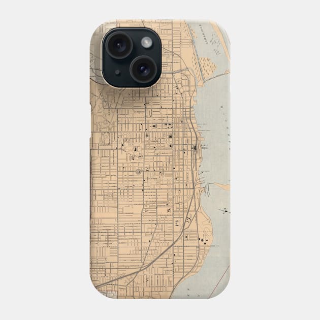 Vintage Map of Toronto (1906) Phone Case by Bravuramedia