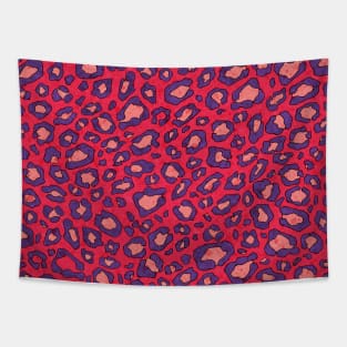 Pink and purple leopard spots pattern Tapestry