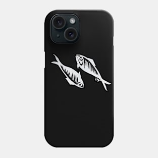 Zodiac - Pisces (neg image) Phone Case