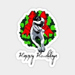 Happy Howlidays and Merry Pitmas Magnet