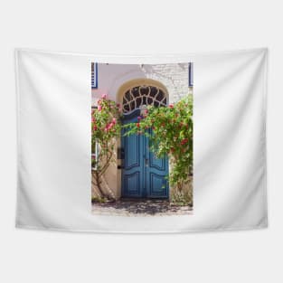 Historic house facade, door, , old town, Lübeck, Schleswig-Holstein, Germany, Europe Tapestry