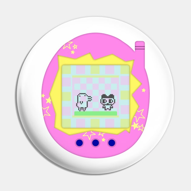 Tamagotchi Mametchi and Kuchipatchi Pin by sparklyclarke