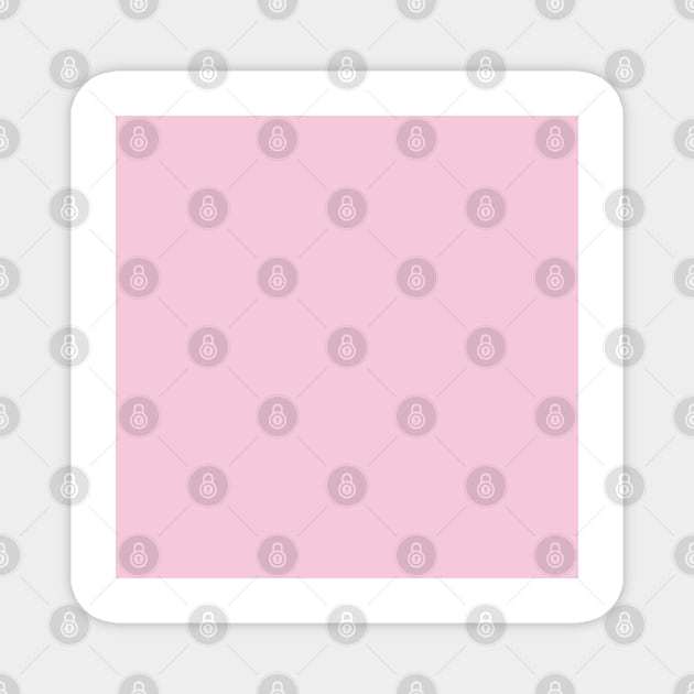 Solid Pearly Light Pink Monochrome Minimal Design Magnet by HiddenPuppets