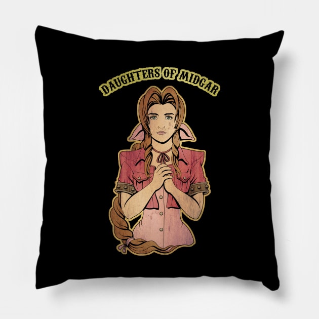 Daughters of Midgar Pillow by masciajames