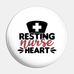 Resting nurse heart Pin