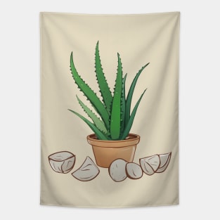 Aloe Plant - Healthy Nature Relaxing Tapestry