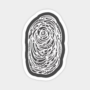 frightened eyes cool abstract lines Magnet