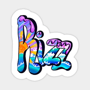 Rizz Graffiti text slang streetwear Magnet