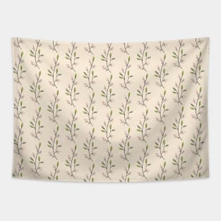 Delicate and Minimalist Branch Pattern Tapestry