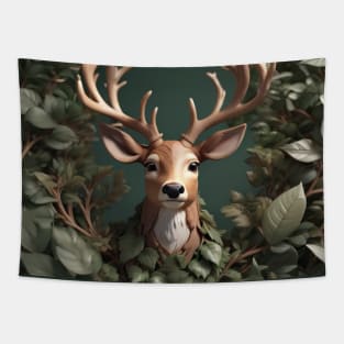 Deer in Leaves Tapestry