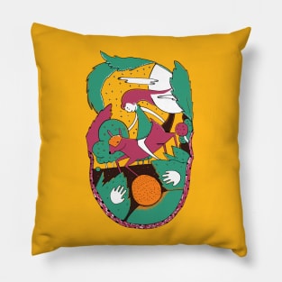 Goat Rider Pillow