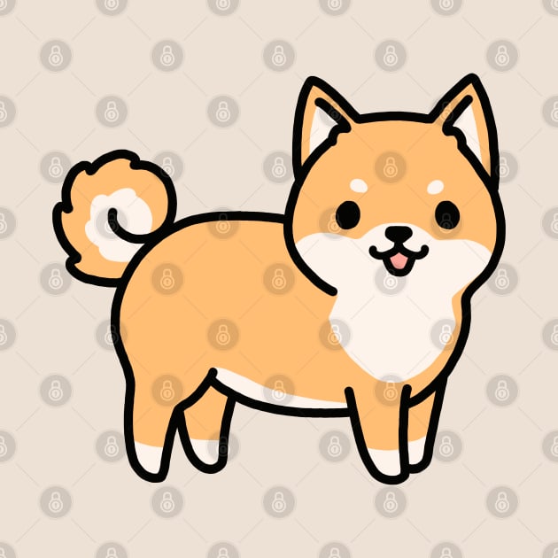 Shiba Inu by littlemandyart