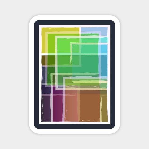 abstract frames Magnet by 916art