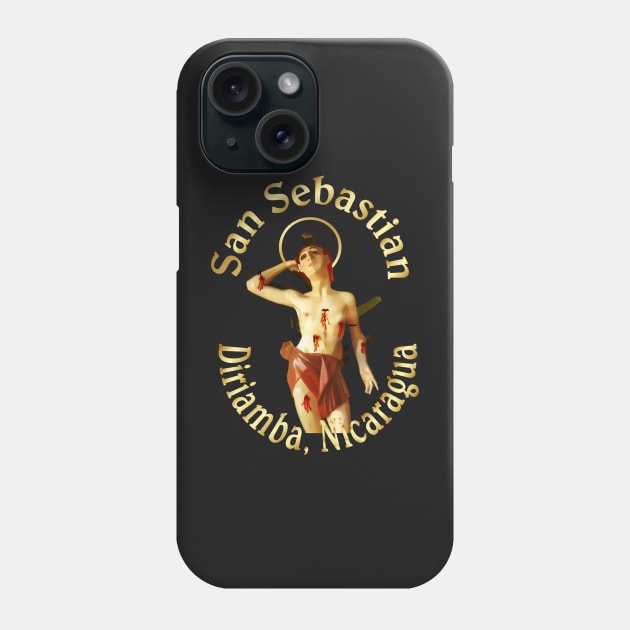 San Sebastian Diriamba Nicaragua Santo Patron Catholic Saint Phone Case by hispanicworld