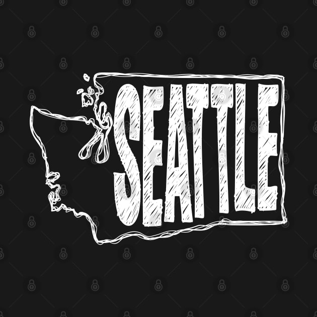 Seattle, Washington (White Graphic) by thefunkysoul