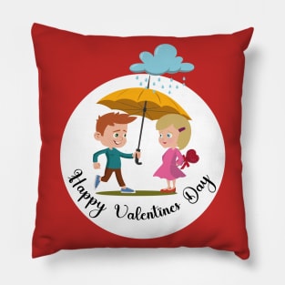 Girl boy romantic Pillow