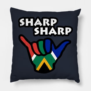 South Africa Sharp Sharp Hand Sign South African Flag Pillow