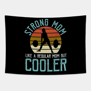 Weight Lifting Strong Mom Vintage Tapestry