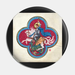 St George and the Dragon Pin