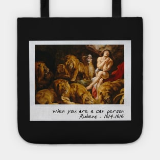 rubens - cat person meme Tote