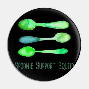 Spoonie Support Squad (Green)! Pin