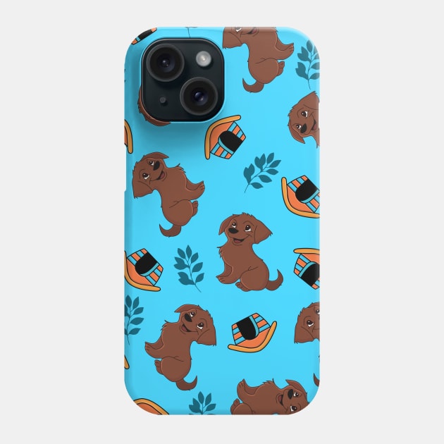 Cute Puppy Pattern Phone Case by Sunil Belidon