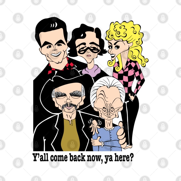 CLASSIC SITCOM - THE BEVERLY HILLBILLIES FAN ART by cartoonistguy