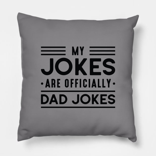 Dad Jokes Pillow by LuckyFoxDesigns