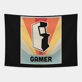 GAMER - Vintage Style Arcade Game Poster Tapestry