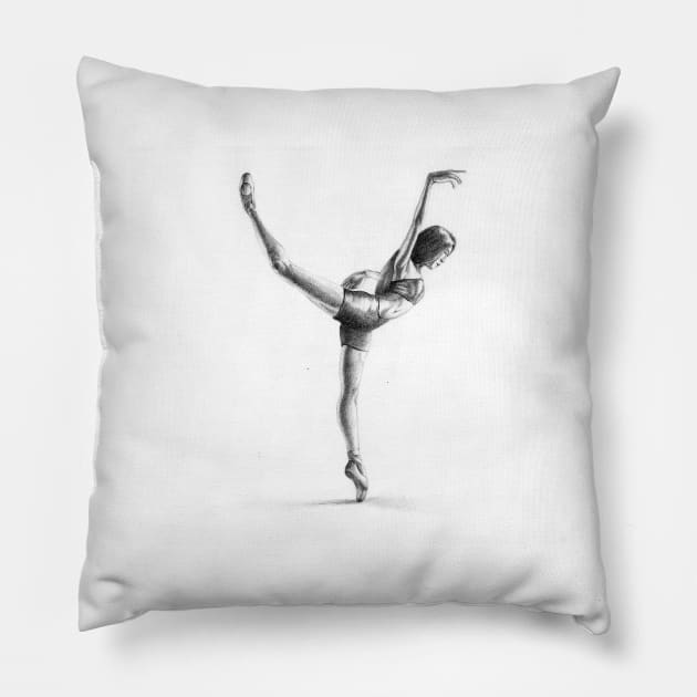 Drop the Ballet Dancer Pillow by neilblue