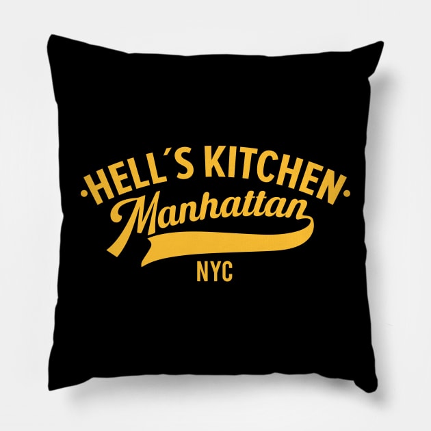 Savor the Flavor of Hells Kitchen: A Manhattan Paradise Pillow by Boogosh