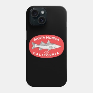 Santa Monica California Fishing Phone Case