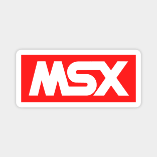 MSX Red Logo - Vintage Retro Computer Magnet