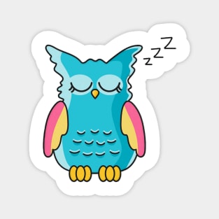 owl sleep Magnet