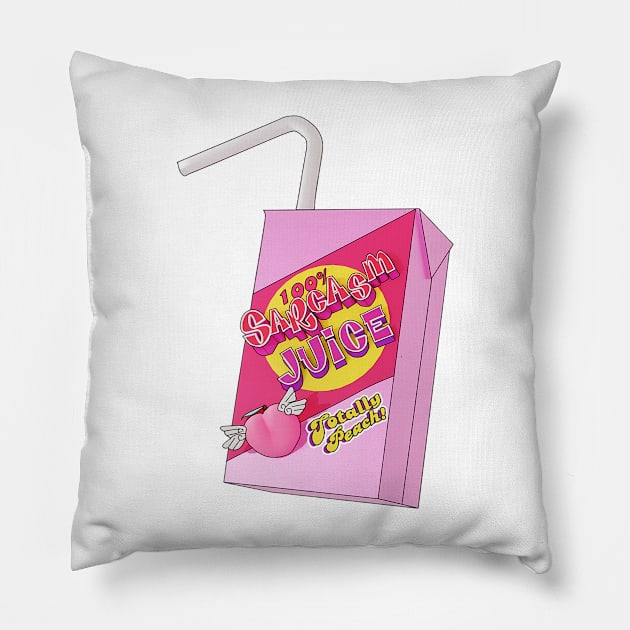 Sarcasm Juice Box Pillow by VelvepeachShop