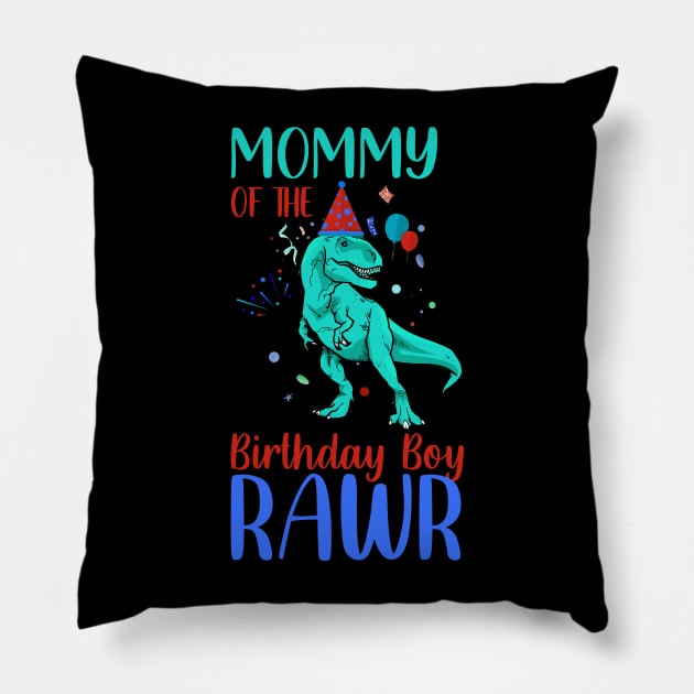 Mommy of the birthday boy Pillow by PG