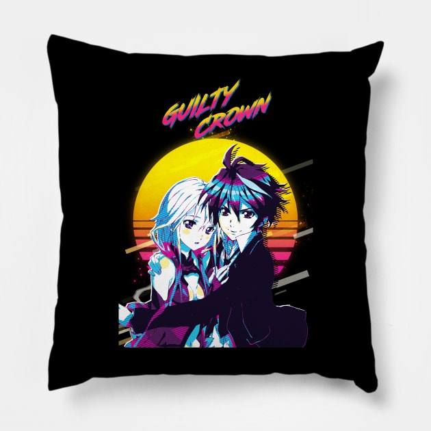 Guilty Crown - Inori Yuzuriha and Shu Ouma Pillow by 80sRetro