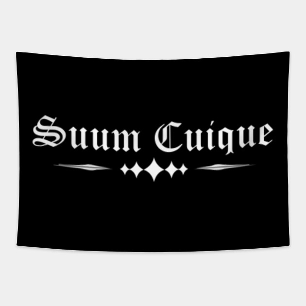 Suum Cuique To Each His Own Latin Adage Quote Tapestry Teepublic