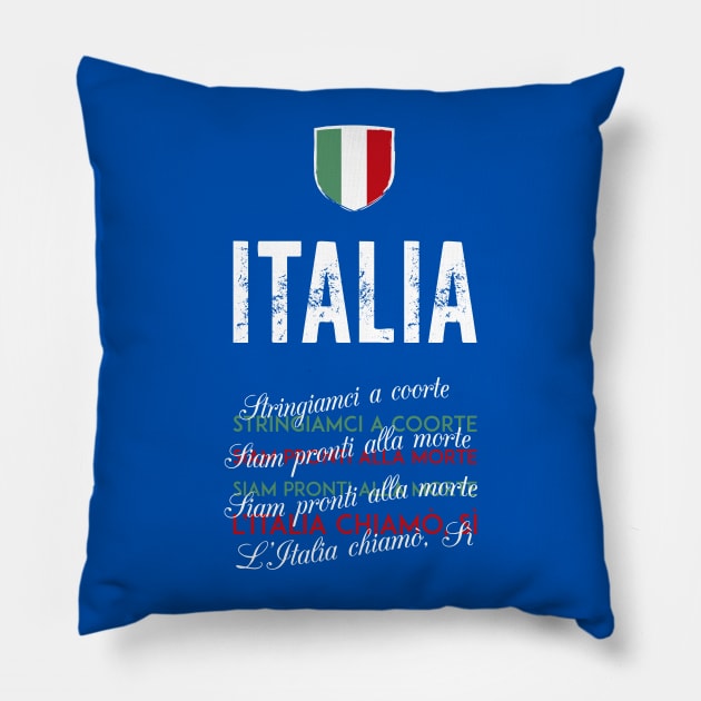 Il Canto degli Italiani (Italian national anthem) Pillow by stariconsrugby