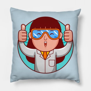 Scientist Woman Pillow