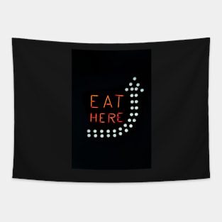 Eat Here Tapestry