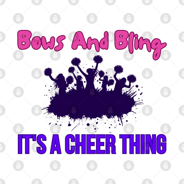 Bows And Bling It's A Cheer Thing by HobbyAndArt