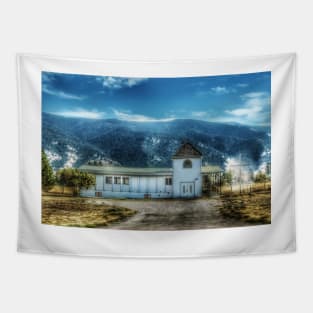 Old Country Church Tapestry
