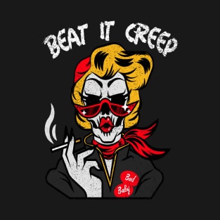 Vintage Beat It Creep 50s 60s Rockabilly T-Shirt