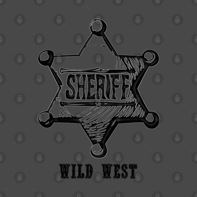 Western Era - Wild West Sheriff Badge 1 by The Black Panther