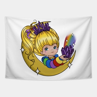 Rainbow Crystal Brite Girl Tapestry