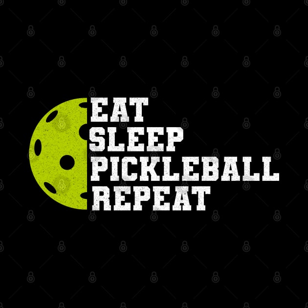 Eat Sleep Pickleball Repeat by devilcat.art