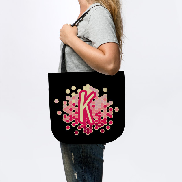 Initial Letter K Fancy Pink Ornament Initial Monogram Name Letter K Tote Teepublic Fancy letters for you to copy and paste! teepublic