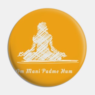 Meditation Sanskrit Buddhist Mantra Om Mani Padme Hum Pin