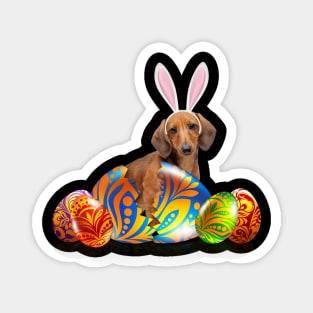 Dachshund Easter Egg Holiday Magnet